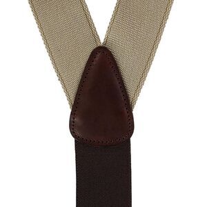 CTM Men's Canvas Button-End Old West Suspenders (Tall Available)